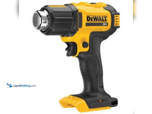 Lot 49-5485484 - DEWALT 20V MAX Cordless Compact Heat Gun with Flat and Hook Nozzle Attachments. Model # DCE530B. Unu...