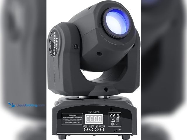 Lot 49-5448717 - ZKYMZL 25W LED Moving Head DJ Lights - 8 Gobos, 8 Colors, 9/11 Channels, DMX 512, Sound Activated Mi...