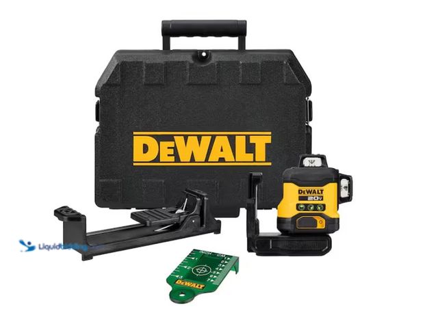 Lot 49-1622584 - DEWALT 20V 3-Beam 360-Degree 3-Plane Laser Level (Tool Only), Model # DCLE34031B, Slightly used, Pow...