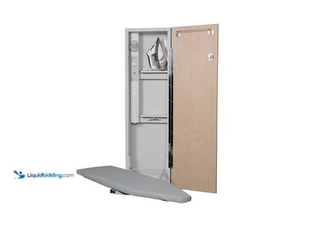 Lot 49-5544657 - IRON-A-WAY Deluxe Electric Ironing Center with Swivel Model # AE42WDU. Unused
