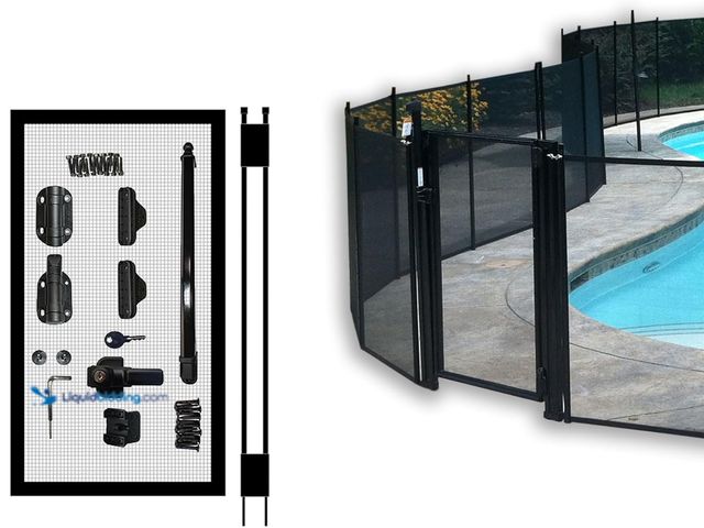 Lot 49-3513558 - Pool Fence DIY by Life Saver Self-Closing Gate Kit, Black (Pack of 1) [ASIN: B00DM6KI6K] Unused
