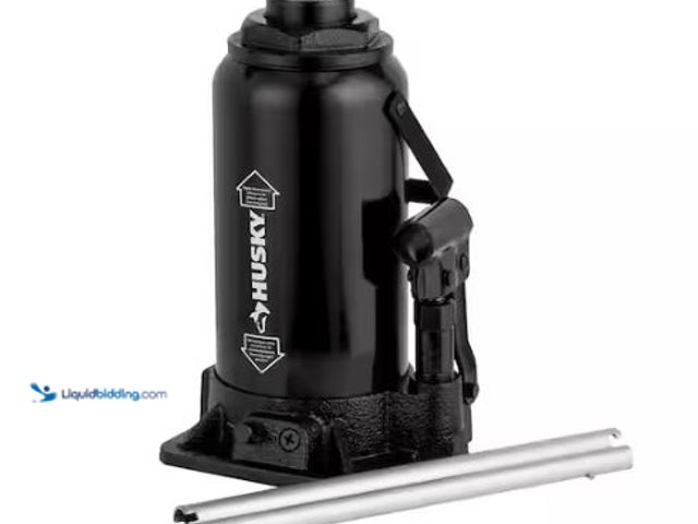Lot 49-1627535 - Husky 30-Ton Bottle Car Jack Model # HPL30B-DIP, Used, Has Attachments, Unable To Test  Ref#PA0716