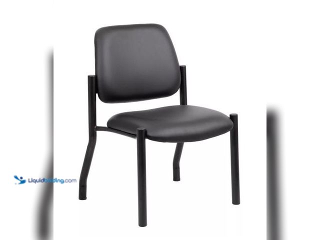 Lot 49-2001094 - Boss Office Products 300lbs Weight Capacity Guest Chair Antimicrobial Black - Boss Office Products, ...