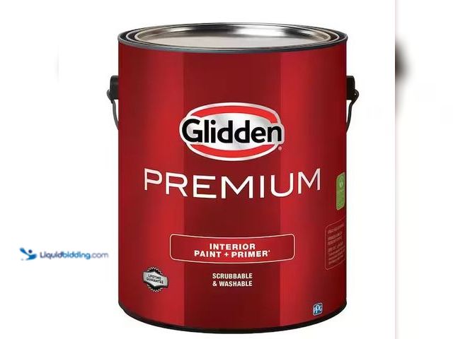 Lot 49-5573039 - Glidden Premium
1 gal. Pure White Base 1 Eggshell Interior Paint, Unused