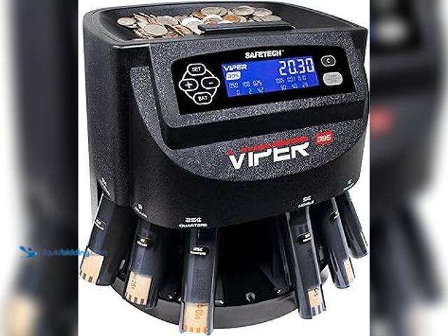 Lot 49-5411839 - Viper V395 Coin Counter, Sorter, and Wrapper, Sorts All US Coins Including Half Dollars. Used