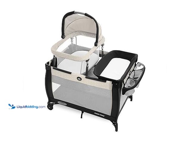 Lot 49-1525386 - Graco Pack 'n Play Day2Dream Travel Bassinet Playard Features Portable Bassinet Diaper Changer and M...