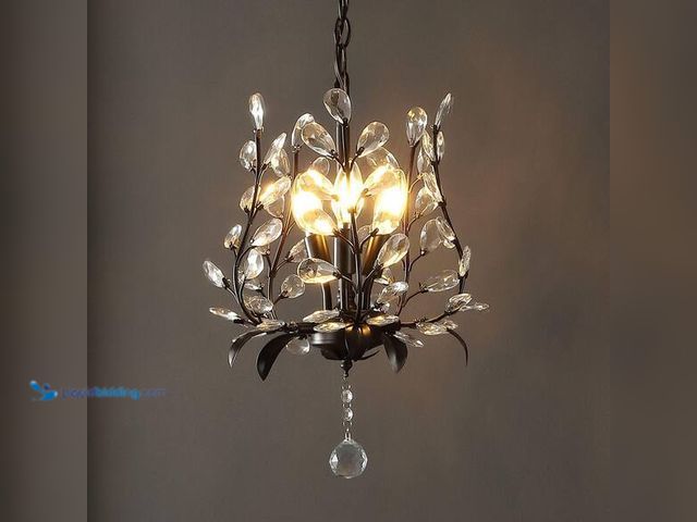Lot 49-5547996 - JONATHAN Y
Adoria 12 in. 3-Light Oil Rubbed Bronze/Clear Contemporary Bohemian Iron/Acrylic LED Cry...