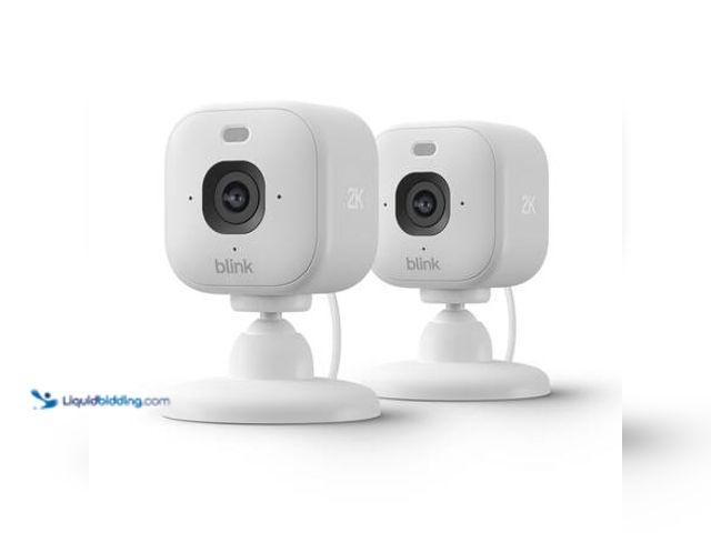 Lot 49-5581511 - Blink Mini 2K+ (Newest Model)-Plug-In Home and Pet Security Camera W/ 2K Video Resolution,Motion Det...