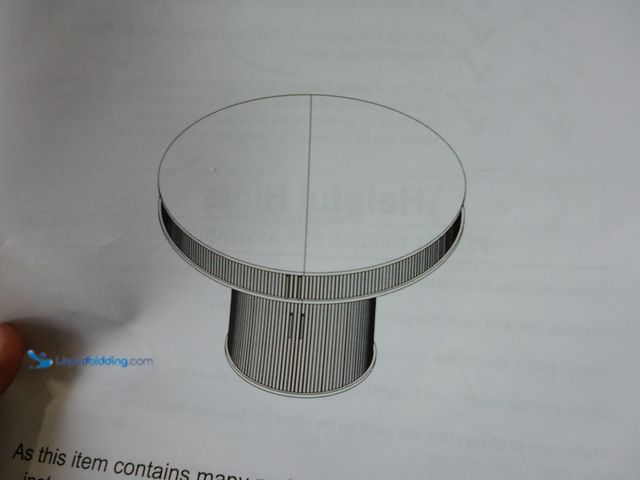 Lot 49-1556438 - 47" Round Dining Table for 4, Circle Dining Table with Storage Shelf & Wood Slide Door, Walnut, Unus...