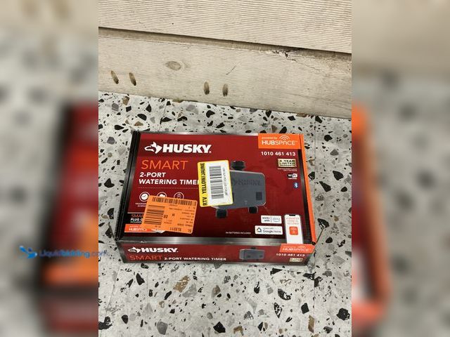 Lot 49-5556948 - Husky
Smart Watering Timer for Irrigation and Sprinklers Powered by Hubspace. Model # 867006-1004. ...