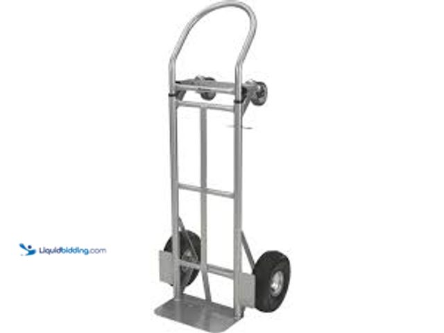 Lot 49-3539862 - Strongway Hand Truck/Platform Truck, 600-Lb./800-Lb. Capacity. Item# 67832. Unused with wheels insdi...