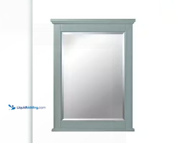 Lot 49-1814357 - Hamilton 24 in. W x 32 in. H Rectangular Wood Framed Wall Bathroom Vanity Mirror