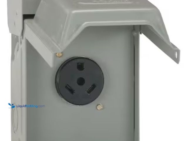 Lot 49-3631248 - Midwest Electric Products 30 Amp Temporary RV Power Outlet (U013PP), Model # U013PP, Unused.   Ref#B...