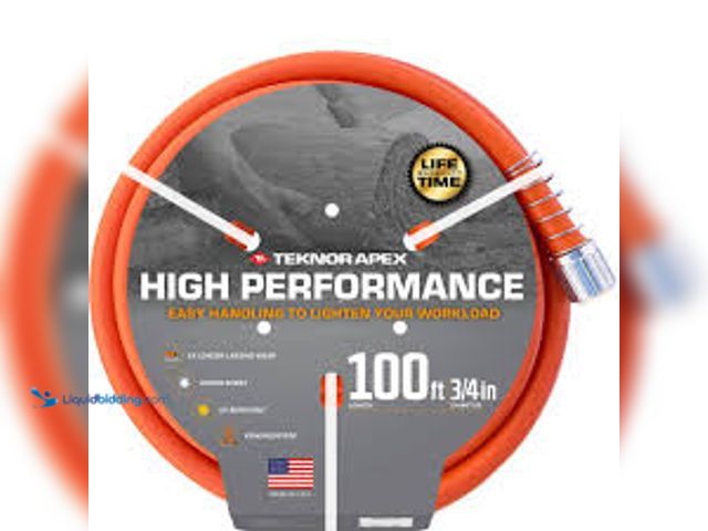 Lot 49-3539893 - Teknor Apex High-Performance 3/4 in x 100 ft. Kink Resistant, Durable Contractor Grade Garden Hose. ...