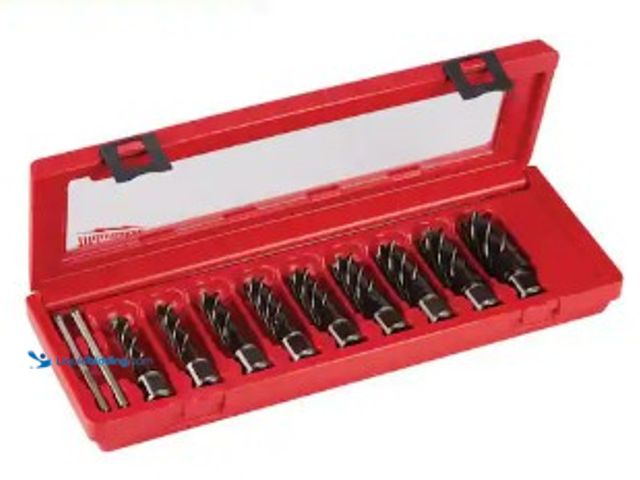 Lot 49-2022773 - (9-Piece) Milwaukee High Speed Steel Annular Cutter Kit With 3/4 in. Weldon Shank, Model # 49-22-841...