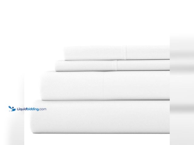 Lot 49-5435696 - Becky Cameron
4-Piece White Solid Microfiber Queen Sheet Set Unused