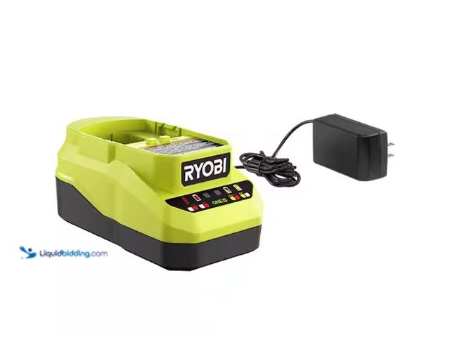 Lot 49-5552595 - RYOBI
ONE+ 18V Lithium-Ion Charger. Model # PCG002. Unused and powers on