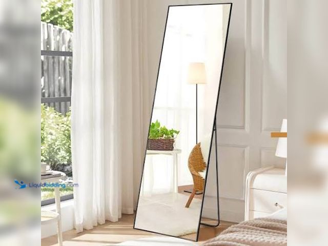 Lot 49-5553238 - FULL LENGTH MIRROR. 26X50 UNUSED. HARDWARE INCLUDED.