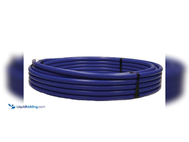 Lot 49-5396735 - Advanced Drainage Systems 1 in. x 100 ft. CTS 250 PSI NSF Poly Pipe in Blue. [Model # X4-1250100] Un...