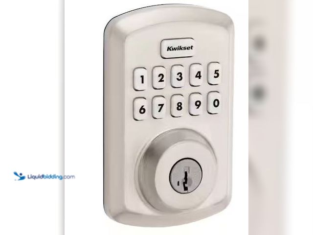 Lot 49-3530419 - Kwikset
Powerbolt 250 10-Button Keypad Satin Nickel Transitional Electronic Deadbolt Door Lock Inte...