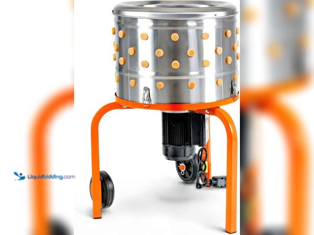 Lot 49-5483267 - SuperHandy Chicken Plucker 1HP 120VAC - Electric Stainless Steel Poultry Processing Machine with 92 ...