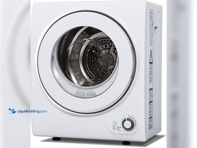 Lot 49-5412000 - Euhomy 110V Portable Clothes Dryer 850W Compact Laundry Dryers 1.5 cu.ft Front Load Stainless Steel ...