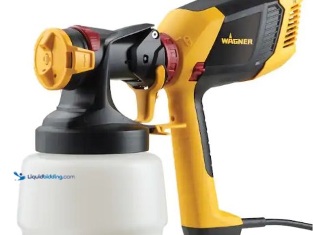 Lot 49-3618612 - Wagner Control Stainer 350 Handheld HVLP Stain Sprayer, Model # 0529041, Slightly used, Has attachme...
