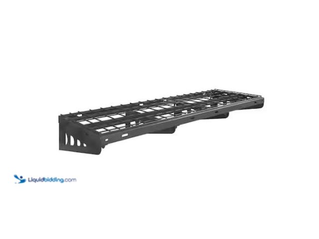 Lot 49-1627284 - FLEXIMOUNTS Max Series 48 in. x 16 in. Heavy Duty Garage Wire Wall Shelf with Brackets in Black Mode...