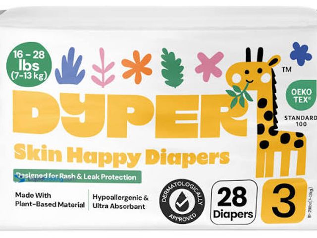 Lot 49-5541984 - QTY 2- DYPER - Baby Diapers Size 3 (28 Count) - Plant Based Disposable Diapers for Day and Overnight...