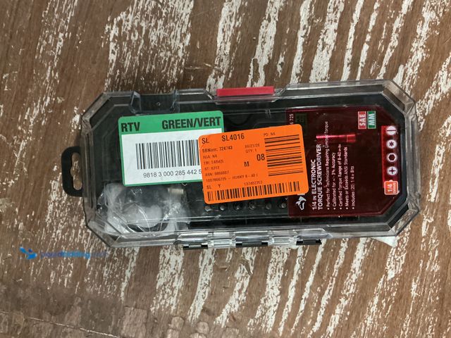 Lot 49-3564837 - Husky 8-40 in./lbs. 1/4 in. Drive Electronic Torque Screwdriver. Model # H4DETSD. Unused