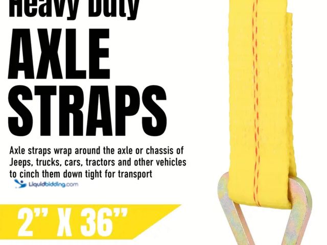 Lot 49-1816673 - New "Stay There" Car Wheel Tie Down Straps 2pcs