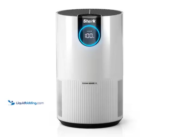 Lot 49-2000199 - Shark True Console 500 sq. ft. HEPA Filter Air Purifier and Cleaner in Whites with Nanoseal, Cleanse...