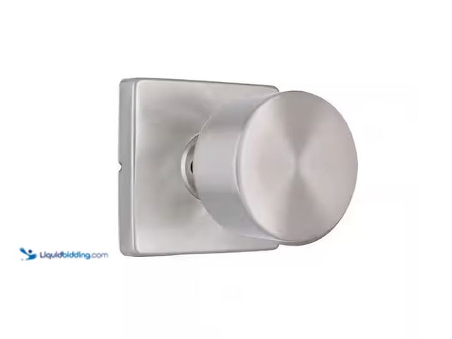Lot 49-1579073 - Lot of (4) Home Decorators Collection Ridgeway Satin Nickel Passage Hall/Closet Door Knob with Squar...