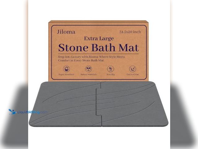 Lot 49-5436436 - 32 * 20 Stone Bath Mat Extra Large Diatomaceous Earth Non-Slip Shower Mat Quick Drying Diatomite Sto...