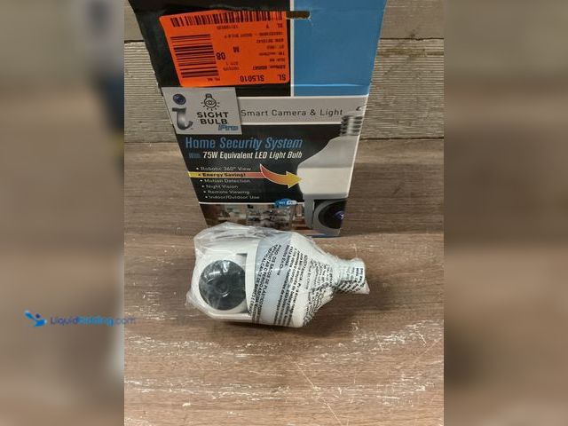 Lot 49-3528573 - SIGHT BULB
Motion Detecting 360-Degree Indoor/Outdoor Wi-Fi Home Security Camera with Light Unused