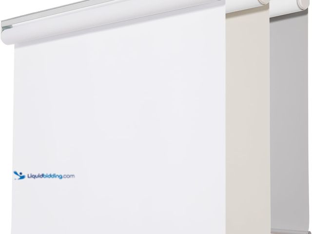 Lot 49-5489128 - Persilux Cordless Window Shades Blinds (36" W x 72" H, White) 100% Blackout Roller Window Shades UV ...