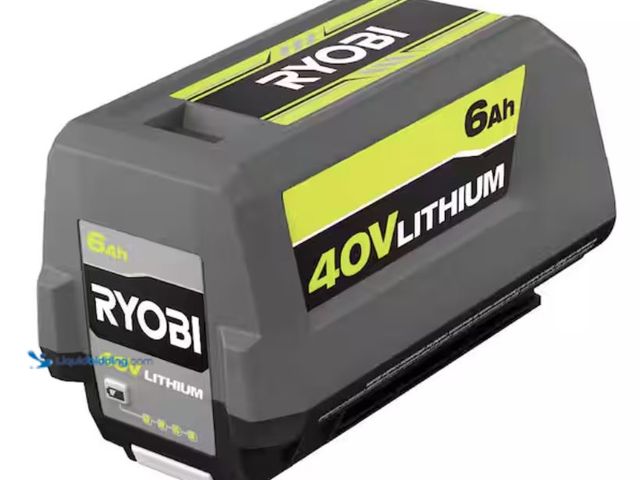 Lot 49-2005769 - RYOBI 40V Lithium-Ion 6.0 Ah High Capacity Battery, Model # OP4060A1, Unused, Powers on.   Ref#ASB07...