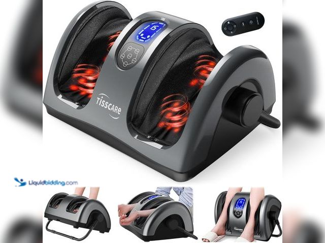 Lot 49-5488311 - TISSCARE Shiatsu Foot Massager with Heat, FSA Eligible HSA Foot Massager for Plantar Fasciitis, Neur...