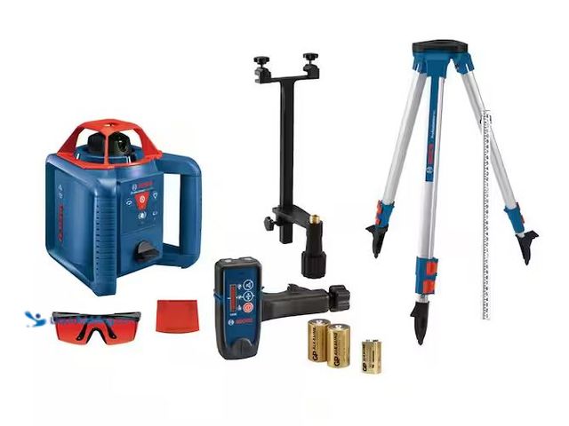 Lot 49-5470615 - Bosch
800 ft. Rotary Laser Level Complete Kit Self Leveling with Hard Carrying Case Internet # 3087...