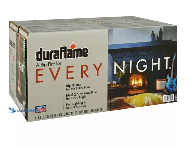 Lot 49-5580828 - Duraflame 4pk 5.2lbs Every Night Firelogs. UPC: 041137045175. Unused