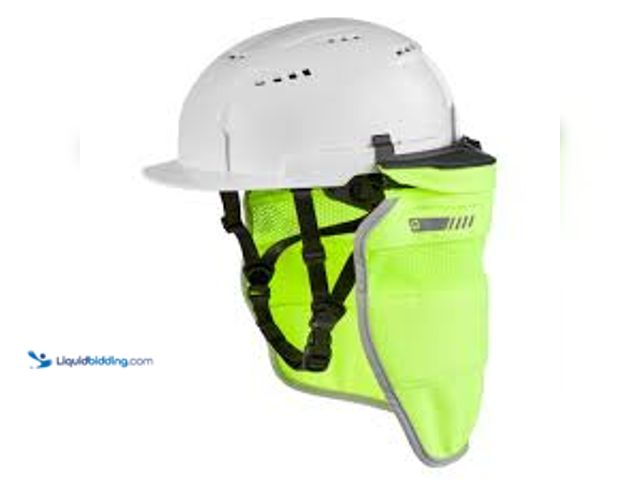 Lot 49-3536914 - QTY 2 - Milwaukee BOLT Yellow High Visibility Mesh Sunshade with 50+UPF UV Protection. Model # 48-73...