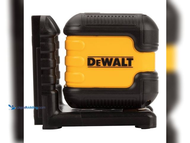 Lot 49-5408388 - DEWALT 40 ft. Red Self-Leveling Cross Line Laser Level with (2) AA Batteries & Case. [Model # DW0880...