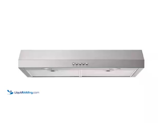Lot 49-1557373 - Vissani 30 in. 320 CFM Convertible Under Cabinet Range Hood in Stainless Steel, Model # 1806A7/GP11(...