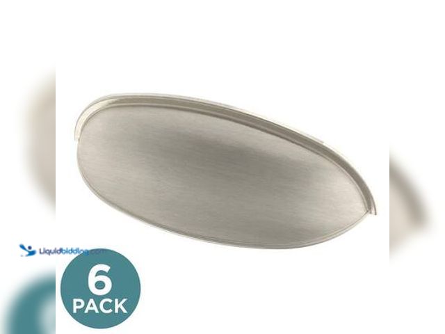 Lot 49-5572188 - QTY 2 - Liberty 6-Pack Cup Dual Mount 2-1/2 or 3 in. (64/76 mm) Classic Satin Nickel Cabinet Drawer ...