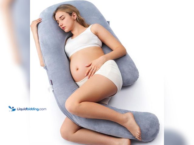 Lot 49-5406185 - Momcozy Pregnancy Pillow for Sleeping, U Pro Maternity Pillow with Adjustable Leg Pillow and Removab...