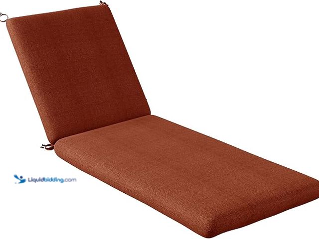 Lot 49-3528085 - Codi Outdoor Chaise Lounge Chair Cushions 72"x22.5"x3.5" – Linen Texture, Fade Resistant, Waterproof...