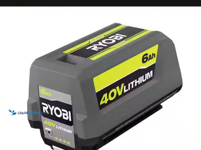 Lot 49-3614362 - RYOBI 40V Lithium-Ion 6.0 Ah High Capacity Battery, Model # OP4060A1, Slightly used, Unable to test,...