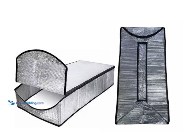 Lot 49-1512668 - Pro Space 4.5 ft. x 25 in. x 11 in. Attic Stair Insulation Cover Radiant Barrier, model # RBGL542511...
