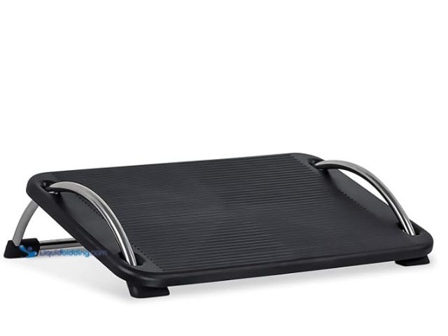 Lot 49-3612768 - Mount-It! Tilting Footrest Under Desk | Ergonomic Office Foot Rest Adjustable | Computer Desk Foot S...