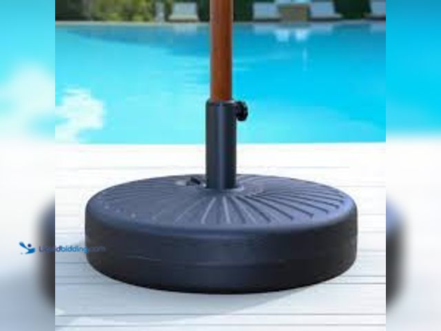 Lot 49-5414867 - maypex 27 lbs. Heavy-Duty Patio Umbrella Base in Black Model # 300023-V1 unused